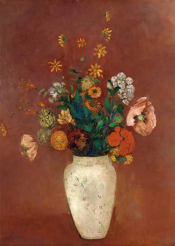 Bouquet in a Chinese Vase — Odilon Redon