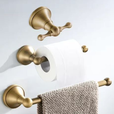 Acessório de Banheiro Dourado