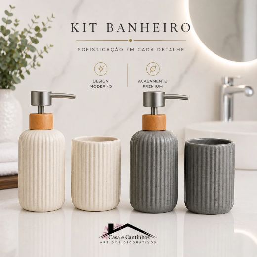 Kit Banheiro Sabonete